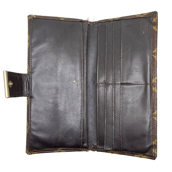 Louis Vuitton Monogram Clutch Wallet Vintage Cowhide Leather EUC - Picture 5 of 8